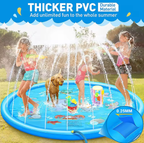 100CM Kids Paddling Pad Inflatable Water Jet Swimming Pool Summer Beach Outdoor Games Toy Lawn Swimming Pool Mat Kids Toys