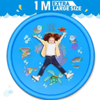 100CM Kids Paddling Pad Inflatable Water Jet Swimming Pool Summer Beach Outdoor Games Toy Lawn Swimming Pool Mat Kids Toys