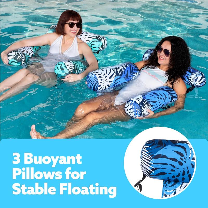 Inflatable Pool Floats Adult, 2 Packs Floating Lounge Chairs , Blow up Pool Noodles for Adult Heavy Duty, Floating Chair for Party Summer Water Beach Lake Fun Father's Day Gifts TikTokShopSummerTurnup