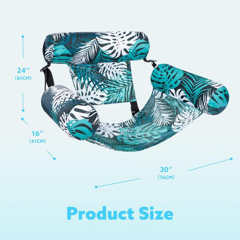 Inflatable Pool Floats Adult, 2 Packs Floating Lounge Chairs , Blow up Pool Noodles for Adult Heavy Duty, Floating Chair for Party Summer Water Beach Lake Fun Father's Day Gifts TikTokShopSummerTurnup