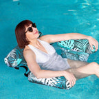 Inflatable Pool Floats Adult, 2 Packs Floating Lounge Chairs , Blow up Pool Noodles for Adult Heavy Duty, Floating Chair for Party Summer Water Beach Lake Fun Father's Day Gifts TikTokShopSummerTurnup